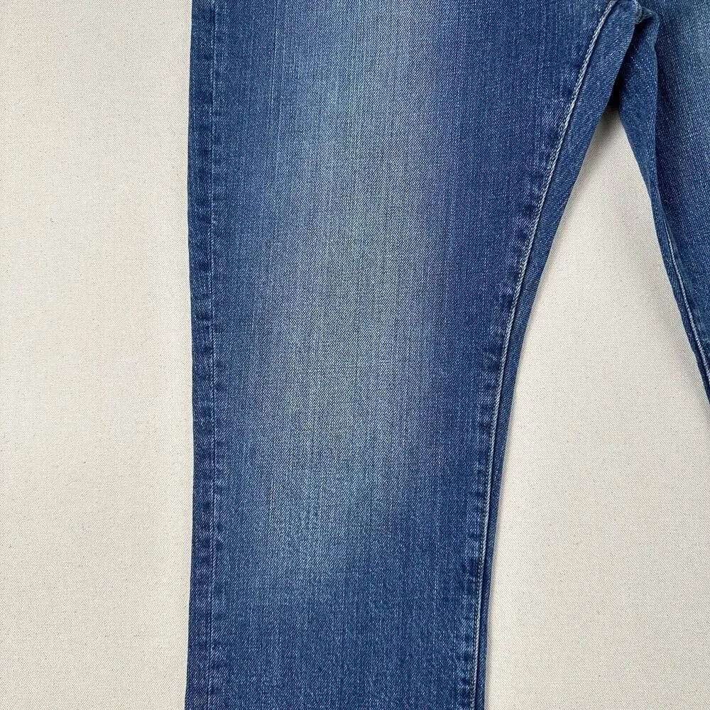 Outerknown Dune High Rise Slim‎ Fit Jeans Women’s 31 Blue Denim Stretch Pants